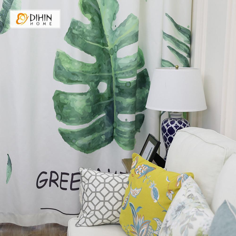 DIHIN HOME 3D Printed Green Tree Blackout Curtains ,Window Curtains Grommet Curtain For Living Room ,39x102-inch,2 Panels Included Roman Shades Curtains Window Blinds custom curtains blackout curtains curtains for living room sheer curtains curtain fabric linen curtains kitchen curtains velvet curtains pinch pleat curtains bay window curtains outdoor curtains pleated curtains floral curtains dining room curtains kitchen valances drapes for bedroom patio curtains nursery curtains grommet curtains