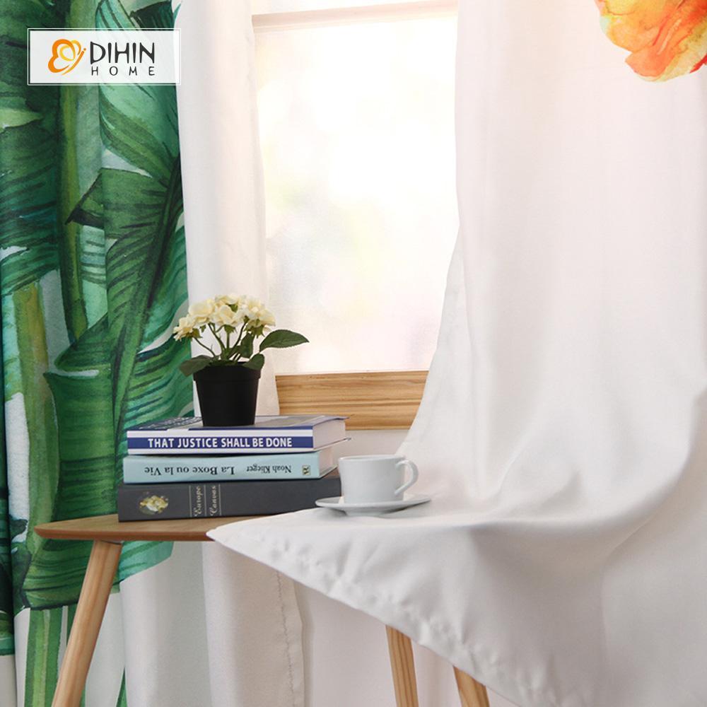 DIHIN HOME 3D Printed Leaves and Cactus Blackout Curtains ,Window Curtains Grommet Curtain For Living Room ,39x102-inch,2 Panels Included Roman Shades Curtains Window Blinds custom curtains blackout curtains curtains for living room sheer curtains curtain fabric linen curtains kitchen curtains velvet curtains pinch pleat curtains bay window curtains outdoor curtains pleated curtains floral curtains dining room curtains kitchen valances drapes for bedroom patio curtains nursery curtains grommet curtains