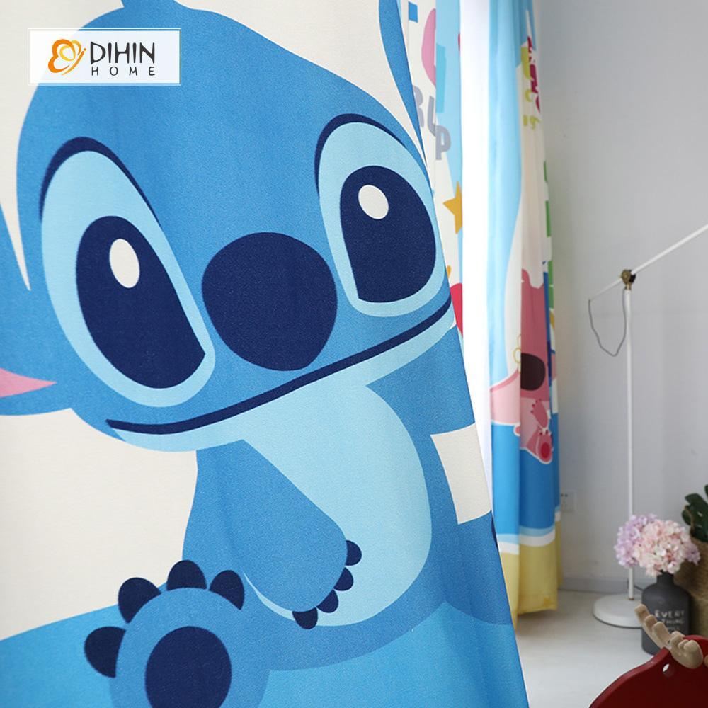 DIHIN HOME 3D Printed Lilo & Stitch Blackout Curtains ,Window Curtains Grommet Curtain For Living Room ,39x102-inch,2 Panels Included Roman Shades Curtains Window Blinds custom curtains blackout curtains curtains for living room sheer curtains curtain fabric linen curtains kitchen curtains velvet curtains pinch pleat curtains bay window curtains outdoor curtains pleated curtains floral curtains dining room curtains kitchen valances drapes for bedroom patio curtains nursery curtains grommet curtains