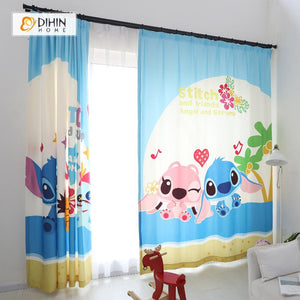 DIHIN HOME 3D Printed Lilo & Stitch Blackout Curtains ,Window Curtains Grommet Curtain For Living Room ,39x102-inch,2 Panels Included Roman Shades Curtains Window Blinds custom curtains blackout curtains curtains for living room sheer curtains curtain fabric linen curtains kitchen curtains velvet curtains pinch pleat curtains bay window curtains outdoor curtains pleated curtains floral curtains dining room curtains kitchen valances drapes for bedroom patio curtains nursery curtains grommet curtains