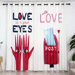 DIHIN HOME 3D Printed Love Eyes Blackout Curtains,Window Curtains Grommet Curtain For Living Room ,39x102-inch,2 Panels Include Roman Shades Curtains Window Blinds custom curtains blackout curtains curtains for living room sheer curtains curtain fabric linen curtains kitchen curtains velvet curtains pinch pleat curtains bay window curtains outdoor curtains pleated curtains floral curtains dining room curtains kitchen valances drapes for bedroom patio curtains nursery curtains grommet curtains