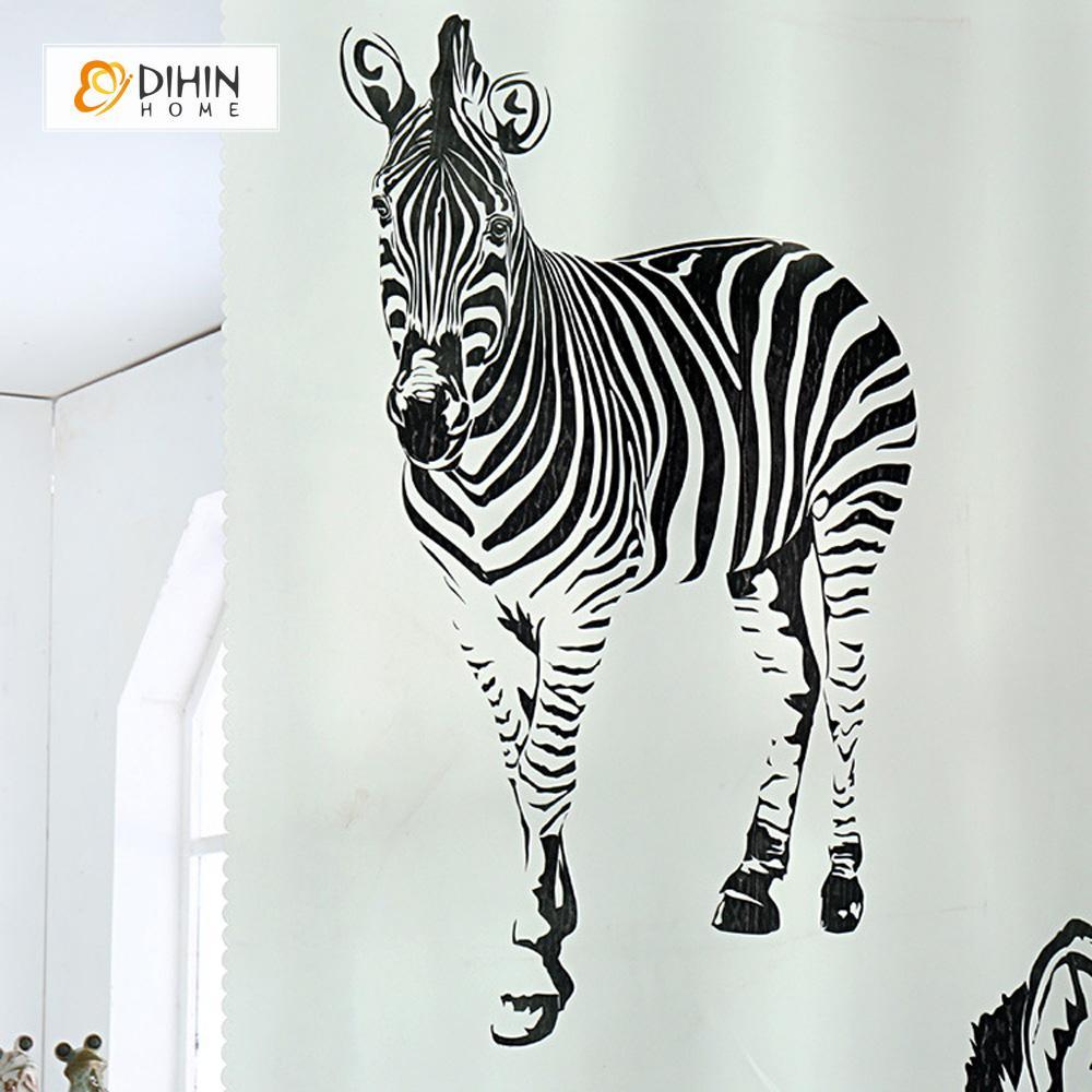 DIHIN HOME 3D Printed Normal Zebra Blackout Curtains ,Window Curtains Grommet Curtain For Living Room ,39x102-inch,2 Panels Included Roman Shades Curtains Window Blinds custom curtains blackout curtains curtains for living room sheer curtains curtain fabric linen curtains kitchen curtains velvet curtains pinch pleat curtains bay window curtains outdoor curtains pleated curtains floral curtains dining room curtains kitchen valances drapes for bedroom patio curtains nursery curtains grommet curtains