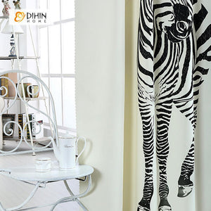 DIHIN HOME 3D Printed Normal Zebra Blackout Curtains ,Window Curtains Grommet Curtain For Living Room ,39x102-inch,2 Panels Included Roman Shades Curtains Window Blinds custom curtains blackout curtains curtains for living room sheer curtains curtain fabric linen curtains kitchen curtains velvet curtains pinch pleat curtains bay window curtains outdoor curtains pleated curtains floral curtains dining room curtains kitchen valances drapes for bedroom patio curtains nursery curtains grommet curtains