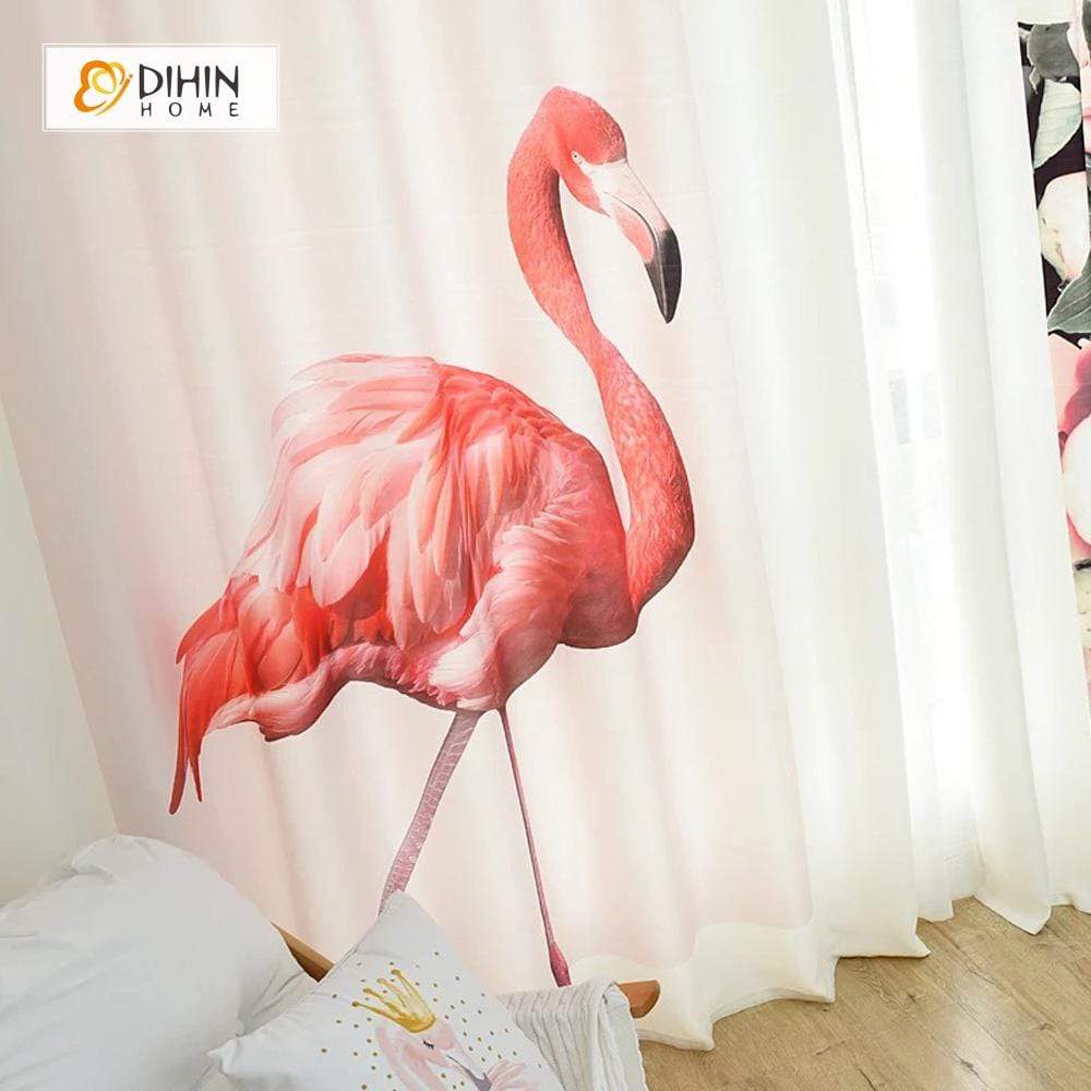 DIHIN HOME 3D Printed One Crane and Flowers Blackout Curtains ,Window Curtains Grommet Curtain For Living Room ,39x102-inch,2 Panels Included Roman Shades Curtains Window Blinds custom curtains blackout curtains curtains for living room sheer curtains curtain fabric linen curtains kitchen curtains velvet curtains pinch pleat curtains bay window curtains outdoor curtains pleated curtains floral curtains dining room curtains kitchen valances drapes for bedroom patio curtains nursery curtains grommet curtains