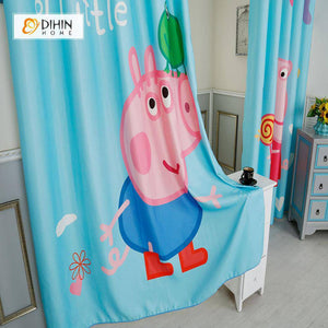 DIHIN HOME 3D Printed Peppa Pig Blackout Curtains ,Window Curtains Grommet Curtain For Living Room ,39x102-inch,2 Panels Included Roman Shades Curtains Window Blinds custom curtains blackout curtains curtains for living room sheer curtains curtain fabric linen curtains kitchen curtains velvet curtains pinch pleat curtains bay window curtains outdoor curtains pleated curtains floral curtains dining room curtains kitchen valances drapes for bedroom patio curtains nursery curtains grommet curtains