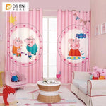 DIHIN HOME 3D Printed Peppa Pig Blackout Curtains,Window Curtains Grommet Curtain For Living Room ,39x102-inch,2 Panels Included Roman Shades Curtains Window Blinds custom curtains blackout curtains curtains for living room sheer curtains curtain fabric linen curtains kitchen curtains velvet curtains pinch pleat curtains bay window curtains outdoor curtains pleated curtains floral curtains dining room curtains kitchen valances drapes for bedroom patio curtains nursery curtains grommet curtains