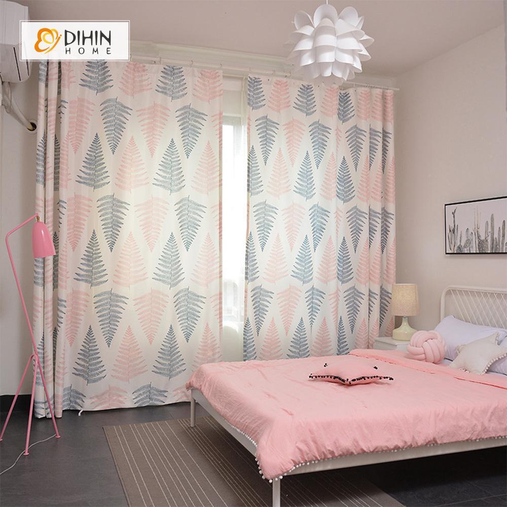 DIHIN HOME 3D Printed Pink Leaves Blackout Curtains ,Window Curtains Grommet Curtain For Living Room ,39x102-inch,2 Panels Included Roman Shades Curtains Window Blinds custom curtains blackout curtains curtains for living room sheer curtains curtain fabric linen curtains kitchen curtains velvet curtains pinch pleat curtains bay window curtains outdoor curtains pleated curtains floral curtains dining room curtains kitchen valances drapes for bedroom patio curtains nursery curtains grommet curtains