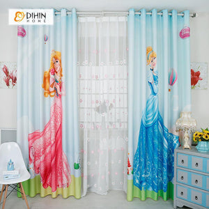 DIHIN HOME 3D Printed Princess Blackout Curtains ,Window Curtains Grommet Curtain For Living Room ,39x102-inch,2 Panels Included Roman Shades Curtains Window Blinds custom curtains blackout curtains curtains for living room sheer curtains curtain fabric linen curtains kitchen curtains velvet curtains pinch pleat curtains bay window curtains outdoor curtains pleated curtains floral curtains dining room curtains kitchen valances drapes for bedroom patio curtains nursery curtains grommet curtains