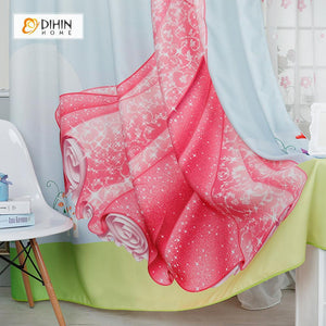 DIHIN HOME 3D Printed Princess Blackout Curtains ,Window Curtains Grommet Curtain For Living Room ,39x102-inch,2 Panels Included Roman Shades Curtains Window Blinds custom curtains blackout curtains curtains for living room sheer curtains curtain fabric linen curtains kitchen curtains velvet curtains pinch pleat curtains bay window curtains outdoor curtains pleated curtains floral curtains dining room curtains kitchen valances drapes for bedroom patio curtains nursery curtains grommet curtains