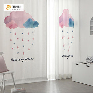 DIHIN HOME 3D Printed Rain Blackout Curtains ,Window Curtains Grommet Curtain For Living Room ,39x102-inch,2 Panels Included Roman Shades Curtains Window Blinds custom curtains blackout curtains curtains for living room sheer curtains curtain fabric linen curtains kitchen curtains velvet curtains pinch pleat curtains bay window curtains outdoor curtains pleated curtains floral curtains dining room curtains kitchen valances drapes for bedroom patio curtains nursery curtains grommet curtains