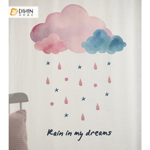 DIHIN HOME 3D Printed Rain Blackout Curtains ,Window Curtains Grommet Curtain For Living Room ,39x102-inch,2 Panels Included Roman Shades Curtains Window Blinds custom curtains blackout curtains curtains for living room sheer curtains curtain fabric linen curtains kitchen curtains velvet curtains pinch pleat curtains bay window curtains outdoor curtains pleated curtains floral curtains dining room curtains kitchen valances drapes for bedroom patio curtains nursery curtains grommet curtains