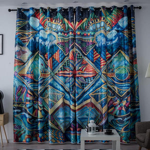 DIHIN HOME 3D Printed Symmetrical Pattern Blackout Curtains,Window Curtains Grommet Curtain For Living Room ,39x102-inch,2 Panels Include Roman Shades Curtains Window Blinds custom curtains blackout curtains curtains for living room sheer curtains curtain fabric linen curtains kitchen curtains velvet curtains pinch pleat curtains bay window curtains outdoor curtains pleated curtains floral curtains dining room curtains kitchen valances drapes for bedroom patio curtains nursery curtains grommet curtains