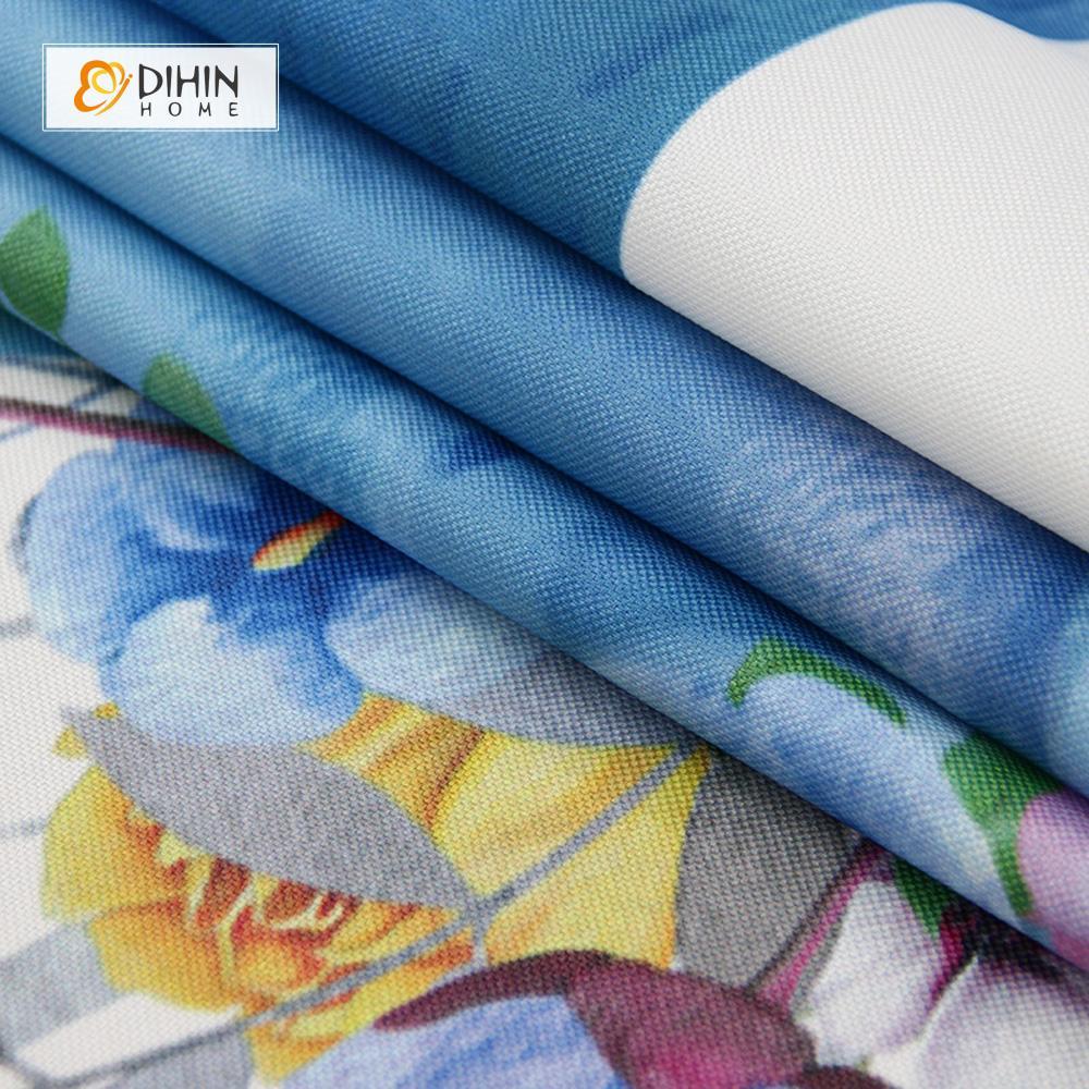 DIHIN HOME 3D Printed Two Blue Elephant Blackout Curtains ,Window Curtains Grommet Curtain For Living Room ,39x102-inch,2 Panels Included Roman Shades Curtains Window Blinds custom curtains blackout curtains curtains for living room sheer curtains curtain fabric linen curtains kitchen curtains velvet curtains pinch pleat curtains bay window curtains outdoor curtains pleated curtains floral curtains dining room curtains kitchen valances drapes for bedroom patio curtains nursery curtains grommet curtains