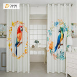 DIHIN HOME 3D Printed Two Parrot Blackout Curtains ,Window Curtains Grommet Curtain For Living Room ,39x102-inch,2 Panels Included Roman Shades Curtains Window Blinds custom curtains blackout curtains curtains for living room sheer curtains curtain fabric linen curtains kitchen curtains velvet curtains pinch pleat curtains bay window curtains outdoor curtains pleated curtains floral curtains dining room curtains kitchen valances drapes for bedroom patio curtains nursery curtains grommet curtains
