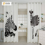DIHIN HOME 3D Printed Two Zebra Blackout Curtains ,Window Curtains Grommet Curtain For Living Room ,39x102-inch,2 Panels Included Roman Shades Curtains Window Blinds custom curtains blackout curtains curtains for living room sheer curtains curtain fabric linen curtains kitchen curtains velvet curtains pinch pleat curtains bay window curtains outdoor curtains pleated curtains floral curtains dining room curtains kitchen valances drapes for bedroom patio curtains nursery curtains grommet curtains