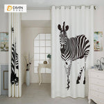 DIHIN HOME 3D Printed Two Zebra Blackout Curtains ,Window Curtains Grommet Curtain For Living Room ,39x102-inch,2 Panels Included Roman Shades Curtains Window Blinds custom curtains blackout curtains curtains for living room sheer curtains curtain fabric linen curtains kitchen curtains velvet curtains pinch pleat curtains bay window curtains outdoor curtains pleated curtains floral curtains dining room curtains kitchen valances drapes for bedroom patio curtains nursery curtains grommet curtains