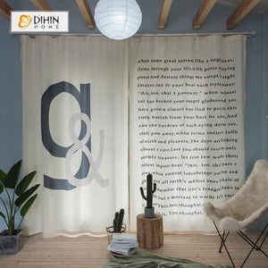 DIHIN HOME 3D Printed Words Blackout Curtains ,Window Curtains Grommet Curtain For Living Room ,39x102-inch,2 Panels Included Roman Shades Curtains Window Blinds custom curtains blackout curtains curtains for living room sheer curtains curtain fabric linen curtains kitchen curtains velvet curtains pinch pleat curtains bay window curtains outdoor curtains pleated curtains floral curtains dining room curtains kitchen valances drapes for bedroom patio curtains nursery curtains grommet curtains