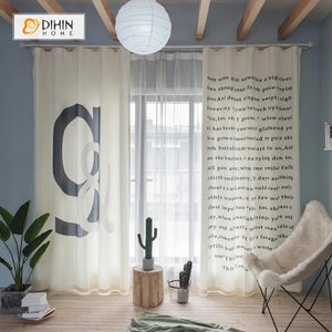 DIHIN HOME 3D Printed Words Blackout Curtains ,Window Curtains Grommet Curtain For Living Room ,39x102-inch,2 Panels Included Roman Shades Curtains Window Blinds custom curtains blackout curtains curtains for living room sheer curtains curtain fabric linen curtains kitchen curtains velvet curtains pinch pleat curtains bay window curtains outdoor curtains pleated curtains floral curtains dining room curtains kitchen valances drapes for bedroom patio curtains nursery curtains grommet curtains