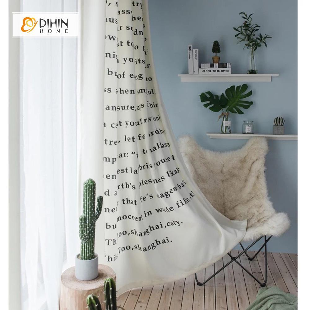 DIHIN HOME 3D Printed Words Blackout Curtains ,Window Curtains Grommet Curtain For Living Room ,39x102-inch,2 Panels Included Roman Shades Curtains Window Blinds custom curtains blackout curtains curtains for living room sheer curtains curtain fabric linen curtains kitchen curtains velvet curtains pinch pleat curtains bay window curtains outdoor curtains pleated curtains floral curtains dining room curtains kitchen valances drapes for bedroom patio curtains nursery curtains grommet curtains