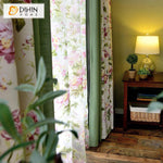DIHIN HOME American Country Style High Quality Flowers Printed,Blackout Grommet Window Curtain for Living Room ,52x63-inch,1 Panel Roman Shades Curtains Window Blinds custom curtains blackout curtains curtains for living room sheer curtains curtain fabric linen curtains kitchen curtains velvet curtains pinch pleat curtains bay window curtains outdoor curtains pleated curtains floral curtains dining room curtains kitchen valances drapes for bedroom patio curtains nursery curtains grommet curtains