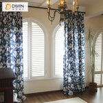 DIHIN HOME American Pastoral Cotton Linen Blue Flower Printed,Blackout Grommet Window Curtain for Living Room ,52x63-inch,1 Panel Roman Shades Curtains Window Blinds custom curtains blackout curtains curtains for living room sheer curtains curtain fabric linen curtains kitchen curtains velvet curtains pinch pleat curtains bay window curtains outdoor curtains pleated curtains floral curtains dining room curtains kitchen valances drapes for bedroom patio curtains nursery curtains grommet curtains