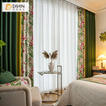 DIHIN HOME American Pastoral Cotton Linen Flower Printed,Blackout Grommet Window Curtain for Living Room ,52x63-inch,1 Panel Roman Shades Curtains Window Blinds custom curtains blackout curtains curtains for living room sheer curtains curtain fabric linen curtains kitchen curtains velvet curtains pinch pleat curtains bay window curtains outdoor curtains pleated curtains floral curtains dining room curtains kitchen valances drapes for bedroom patio curtains nursery curtains grommet curtains
