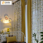 DIHIN HOME American Pastoral Cotton Linen Foral Curtain,Blackout Curtains Grommet Window Curtain for Living Room ,52x63-inch,1 Panel Roman Shades Curtains Window Blinds custom curtains blackout curtains curtains for living room sheer curtains curtain fabric linen curtains kitchen curtains velvet curtains pinch pleat curtains bay window curtains outdoor curtains pleated curtains floral curtains dining room curtains kitchen valances drapes for bedroom patio curtains nursery curtains grommet curtains
