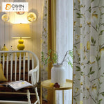 DIHIN HOME American Pastoral Cotton Linen Foral Curtain,Blackout Curtains Grommet Window Curtain for Living Room ,52x63-inch,1 Panel Roman Shades Curtains Window Blinds custom curtains blackout curtains curtains for living room sheer curtains curtain fabric linen curtains kitchen curtains velvet curtains pinch pleat curtains bay window curtains outdoor curtains pleated curtains floral curtains dining room curtains kitchen valances drapes for bedroom patio curtains nursery curtains grommet curtains