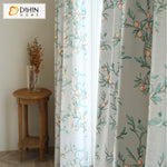 DIHIN HOME American Pastoral Cotton Linen Printed,Blackout Grommet Window Curtain for Living Room ,52x63-inch,1 Panel Roman Shades Curtains Window Blinds custom curtains blackout curtains curtains for living room sheer curtains curtain fabric linen curtains kitchen curtains velvet curtains pinch pleat curtains bay window curtains outdoor curtains pleated curtains floral curtains dining room curtains kitchen valances drapes for bedroom patio curtains nursery curtains grommet curtains