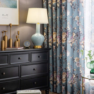 DIHIN HOME American Pastoral Flowers Printed,Blackout Grommet Window Curtain for Living Room,1 Panel Roman Shades Curtains Window Blinds custom curtains blackout curtains curtains for living room sheer curtains curtain fabric linen curtains kitchen curtains velvet curtains pinch pleat curtains bay window curtains outdoor curtains pleated curtains floral curtains dining room curtains kitchen valances drapes for bedroom patio curtains nursery curtains grommet curtains