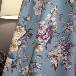 DIHIN HOME American Pastoral Flowers Printed,Blackout Grommet Window Curtain for Living Room,1 Panel Roman Shades Curtains Window Blinds custom curtains blackout curtains curtains for living room sheer curtains curtain fabric linen curtains kitchen curtains velvet curtains pinch pleat curtains bay window curtains outdoor curtains pleated curtains floral curtains dining room curtains kitchen valances drapes for bedroom patio curtains nursery curtains grommet curtains