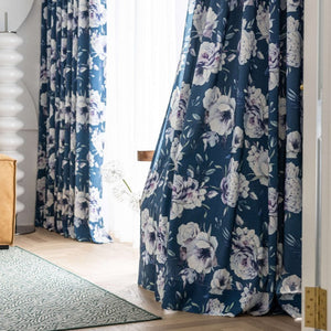 DIHIN HOME American Pastoral Flowers Printed,Blackout Grommet Window Curtain for Living Room,1 Panel Roman Shades Curtains Window Blinds custom curtains blackout curtains curtains for living room sheer curtains curtain fabric linen curtains kitchen curtains velvet curtains pinch pleat curtains bay window curtains outdoor curtains pleated curtains floral curtains dining room curtains kitchen valances drapes for bedroom patio curtains nursery curtains grommet curtains