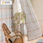 DIHIN HOME American Pastoral Flowers Printed,Blackout Grommet Window Curtain for Living Room ,52x63-inch,1 Panel Roman Shades Curtains Window Blinds custom curtains blackout curtains curtains for living room sheer curtains curtain fabric linen curtains kitchen curtains velvet curtains pinch pleat curtains bay window curtains outdoor curtains pleated curtains floral curtains dining room curtains kitchen valances drapes for bedroom patio curtains nursery curtains grommet curtains