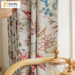 DIHIN HOME American Pastoral Flowers Printed,Blackout Grommet Window Curtain for Living Room ,52x63-inch,1 Panel Roman Shades Curtains Window Blinds custom curtains blackout curtains curtains for living room sheer curtains curtain fabric linen curtains kitchen curtains velvet curtains pinch pleat curtains bay window curtains outdoor curtains pleated curtains floral curtains dining room curtains kitchen valances drapes for bedroom patio curtains nursery curtains grommet curtains