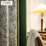DIHIN HOME American Pastoral High-end Flower Printed,Blackout Grommet Window Curtain for Living Room ,52x63-inch,1 Panel Roman Shades Curtains Window Blinds custom curtains blackout curtains curtains for living room sheer curtains curtain fabric linen curtains kitchen curtains velvet curtains pinch pleat curtains bay window curtains outdoor curtains pleated curtains floral curtains dining room curtains kitchen valances drapes for bedroom patio curtains nursery curtains grommet curtains