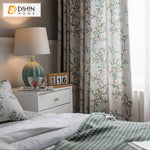 DIHIN HOME American Pastoral High-end Flower Printed,Blackout Grommet Window Curtain for Living Room ,52x63-inch,1 Panel Roman Shades Curtains Window Blinds custom curtains blackout curtains curtains for living room sheer curtains curtain fabric linen curtains kitchen curtains velvet curtains pinch pleat curtains bay window curtains outdoor curtains pleated curtains floral curtains dining room curtains kitchen valances drapes for bedroom patio curtains nursery curtains grommet curtains