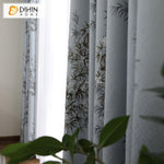 DIHIN HOME American Pastoral Jacquard Curtain ,Cotton Linen ,Blackout Grommet Window Curtain for Living Room ,52x63-inch,1 Panel Roman Shades Curtains Window Blinds custom curtains blackout curtains curtains for living room sheer curtains curtain fabric linen curtains kitchen curtains velvet curtains pinch pleat curtains bay window curtains outdoor curtains pleated curtains floral curtains dining room curtains kitchen valances drapes for bedroom patio curtains nursery curtains grommet curtains