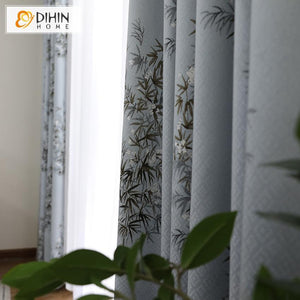 DIHIN HOME American Pastoral Jacquard Curtain ,Cotton Linen ,Blackout Grommet Window Curtain for Living Room ,52x63-inch,1 Panel Roman Shades Curtains Window Blinds custom curtains blackout curtains curtains for living room sheer curtains curtain fabric linen curtains kitchen curtains velvet curtains pinch pleat curtains bay window curtains outdoor curtains pleated curtains floral curtains dining room curtains kitchen valances drapes for bedroom patio curtains nursery curtains grommet curtains
