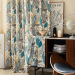 DIHIN HOME American Pastoral Leaves Printed,Blackout Grommet Window Curtain for Living Room,1 Panel Roman Shades Curtains Window Blinds custom curtains blackout curtains curtains for living room sheer curtains curtain fabric linen curtains kitchen curtains velvet curtains pinch pleat curtains bay window curtains outdoor curtains pleated curtains floral curtains dining room curtains kitchen valances drapes for bedroom patio curtains nursery curtains grommet curtains