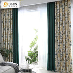 DIHIN HOME American Pastoral Leaves Printed,Blackout Grommet Window Curtain for Living Room ,52x63-inch,1 Panel Roman Shades Curtains Window Blinds custom curtains blackout curtains curtains for living room sheer curtains curtain fabric linen curtains kitchen curtains velvet curtains pinch pleat curtains bay window curtains outdoor curtains pleated curtains floral curtains dining room curtains kitchen valances drapes for bedroom patio curtains nursery curtains grommet curtains