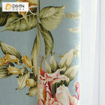 DIHIN HOME American Pastoral Natural Flower Printed Curtains ,Blackout Grommet Window Curtain for Living Room ,52x63-inch,1 Panel Roman Shades Curtains Window Blinds custom curtains blackout curtains curtains for living room sheer curtains curtain fabric linen curtains kitchen curtains velvet curtains pinch pleat curtains bay window curtains outdoor curtains pleated curtains floral curtains dining room curtains kitchen valances drapes for bedroom patio curtains nursery curtains grommet curtains