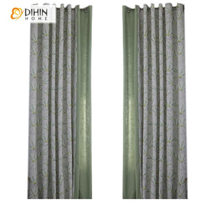 DIHIN HOME American Pastoral Natural Green Leaves Printed,Blackout Grommet Window Curtain for Living Room ,52x63-inch,1 Panel Roman Shades Curtains Window Blinds custom curtains blackout curtains curtains for living room sheer curtains curtain fabric linen curtains kitchen curtains velvet curtains pinch pleat curtains bay window curtains outdoor curtains pleated curtains floral curtains dining room curtains kitchen valances drapes for bedroom patio curtains nursery curtains grommet curtains