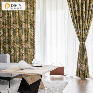 DIHIN HOME American Pastoral Printed Curtains ,Blackout Grommet Window Curtain for Living Room ,52x63-inch,1 Panel Roman Shades Curtains Window Blinds custom curtains blackout curtains curtains for living room sheer curtains curtain fabric linen curtains kitchen curtains velvet curtains pinch pleat curtains bay window curtains outdoor curtains pleated curtains floral curtains dining room curtains kitchen valances drapes for bedroom patio curtains nursery curtains grommet curtains