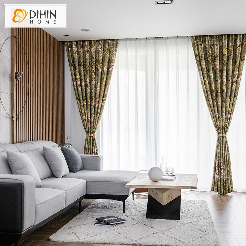 DIHIN HOME American Pastoral Printed Curtains ,Blackout Grommet Window Curtain for Living Room ,52x63-inch,1 Panel Roman Shades Curtains Window Blinds custom curtains blackout curtains curtains for living room sheer curtains curtain fabric linen curtains kitchen curtains velvet curtains pinch pleat curtains bay window curtains outdoor curtains pleated curtains floral curtains dining room curtains kitchen valances drapes for bedroom patio curtains nursery curtains grommet curtains
