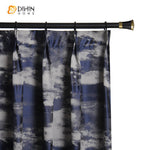 DIHIN HOME American Retro Blue Jacquard,Blackout Grommet Window Curtain for Living Room ,52x63-inch,1 Panel Roman Shades Curtains Window Blinds custom curtains blackout curtains curtains for living room sheer curtains curtain fabric linen curtains kitchen curtains velvet curtains pinch pleat curtains bay window curtains outdoor curtains pleated curtains floral curtains dining room curtains kitchen valances drapes for bedroom patio curtains nursery curtains grommet curtains