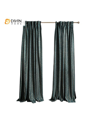 DIHIN HOME American Style Retro Lines Customized Curtains,Blackout Grommet Window Curtain for Living Room ,52x63-inch,1 Panel Roman Shades Curtains Window Blinds custom curtains blackout curtains curtains for living room sheer curtains curtain fabric linen curtains kitchen curtains velvet curtains pinch pleat curtains bay window curtains outdoor curtains pleated curtains floral curtains dining room curtains kitchen valances drapes for bedroom patio curtains nursery curtains grommet curtains
