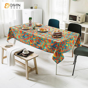 DIHIN HOME Autumn Leaves Printed Tablecloth For Rectangle Tables,Custom Washed Linen Tablecloth,Handmade Rectangle Table Cover Roman Shades Curtains Window Blinds custom curtains blackout curtains curtains for living room sheer curtains curtain fabric linen curtains kitchen curtains velvet curtains pinch pleat curtains bay window curtains outdoor curtains pleated curtains floral curtains dining room curtains kitchen valances drapes for bedroom patio curtains nursery curtains grommet curtains
