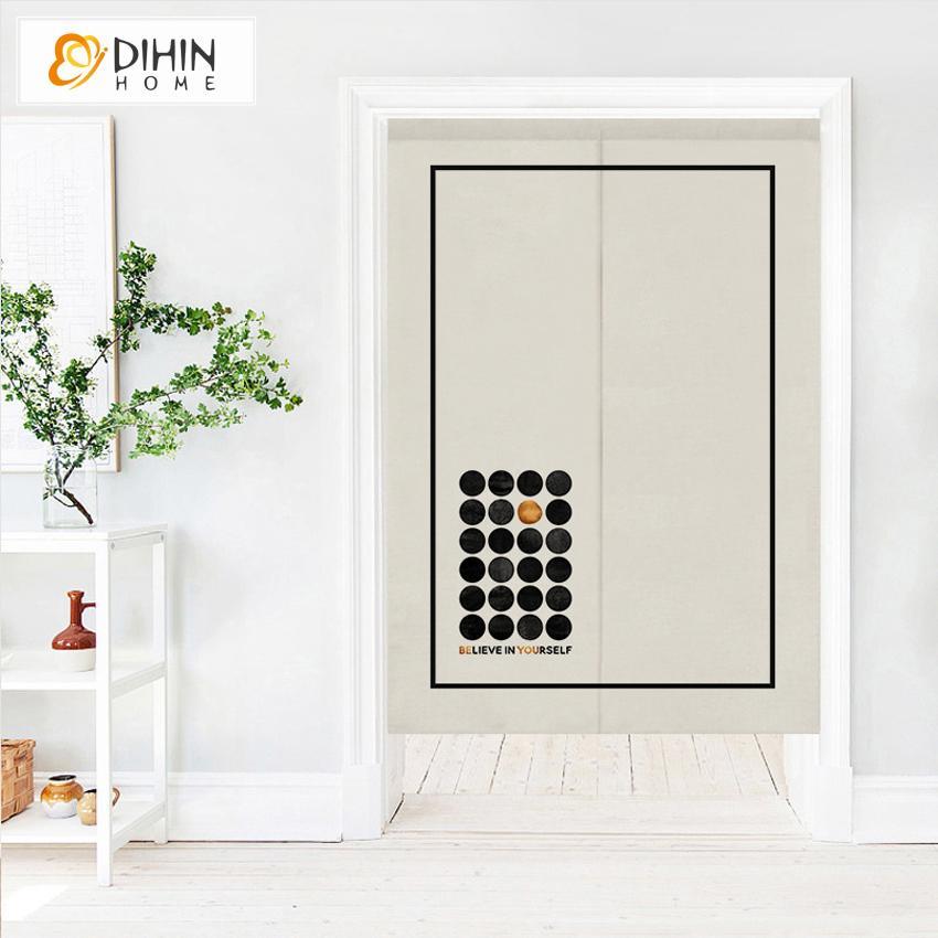 DIHIN HOME Believe In Yourself Printed Japanese Noren Doorway Curtain Tapestry,Cotton Linen,Door Way Curtain Door Hanging Tapestry,33.5''Wx59''L,1 Panel Roman Shades Window Curtains Curtains Window Blinds Curtains Drapes linen drapery curtains and drapes windows drapes custom curtains blackout curtains curtains for living room window shades sheer curtains curtain fabric window treatments custom drapery