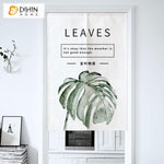 DIHIN HOME Big Banana Leaf Printed Japanese Noren Doorway Curtain Tapestry,Cotton Linen,Door Way Curtain Door Hanging Tapestry,33.5''Wx59''L,1 Panel Roman Shades Window Curtains Curtains Window Blinds Curtains Drapes linen drapery curtains and drapes windows drapes custom curtains blackout curtains curtains for living room window shades sheer curtains curtain fabric window treatments custom drapery