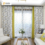 DIHIN HOME Bird Flower and Branch Printed,Sheer Curtains Window Curtain for Living Room ,52x63-inch,1 Panel Roman Shades Curtains Window Blinds custom curtains blackout curtains curtains for living room sheer curtains curtain fabric linen curtains kitchen curtains velvet curtains pinch pleat curtains bay window curtains outdoor curtains pleated curtains floral curtains dining room curtains kitchen valances drapes for bedroom patio curtains nursery curtains grommet curtains